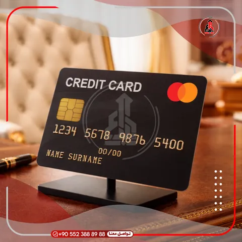 نموذج بطاقة بلاستيكية سميكة سوداء