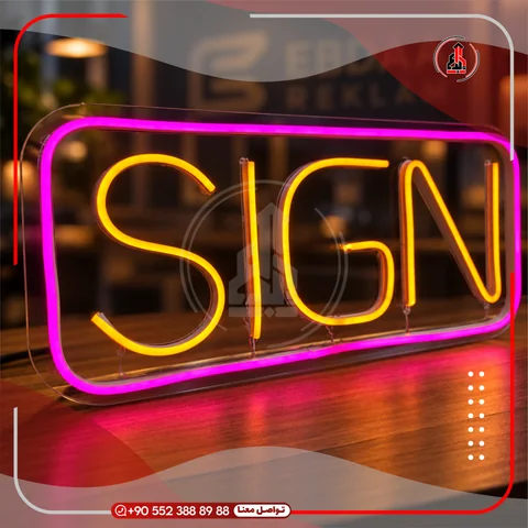 لوحة نيون ليد مضيئة — SIGN