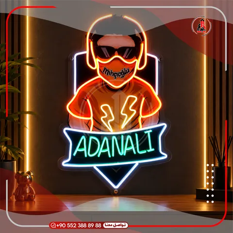 رسم نيون ليد مضيء للديكور — Adanalı