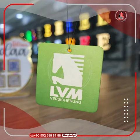 كرت معطّر إعلاني مع خيط تعليق — LVM