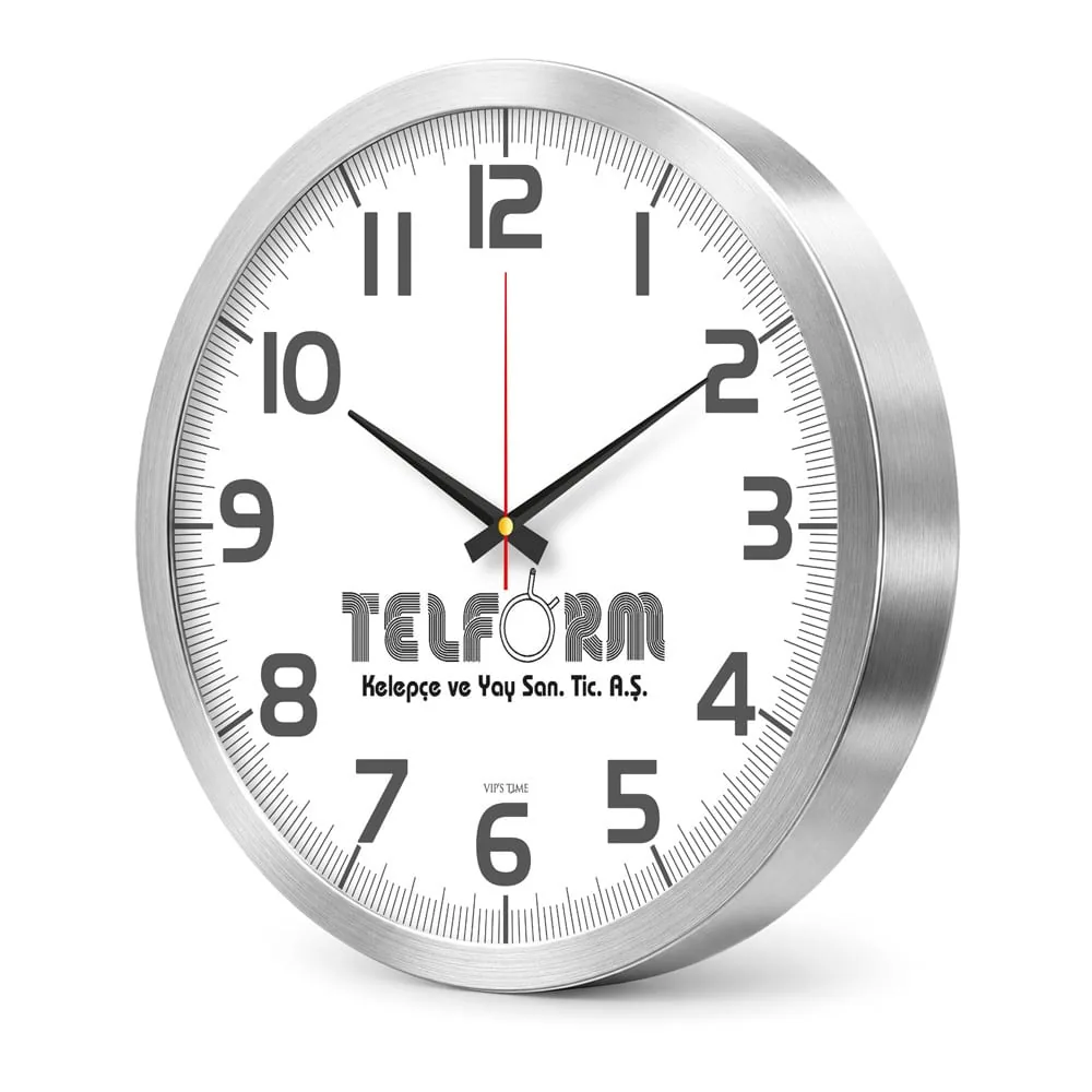 Wanduhr mit Aluminiumgehäuse ADS-5105