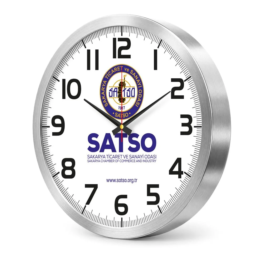 Wall clock with aluminium frame ADS-5110