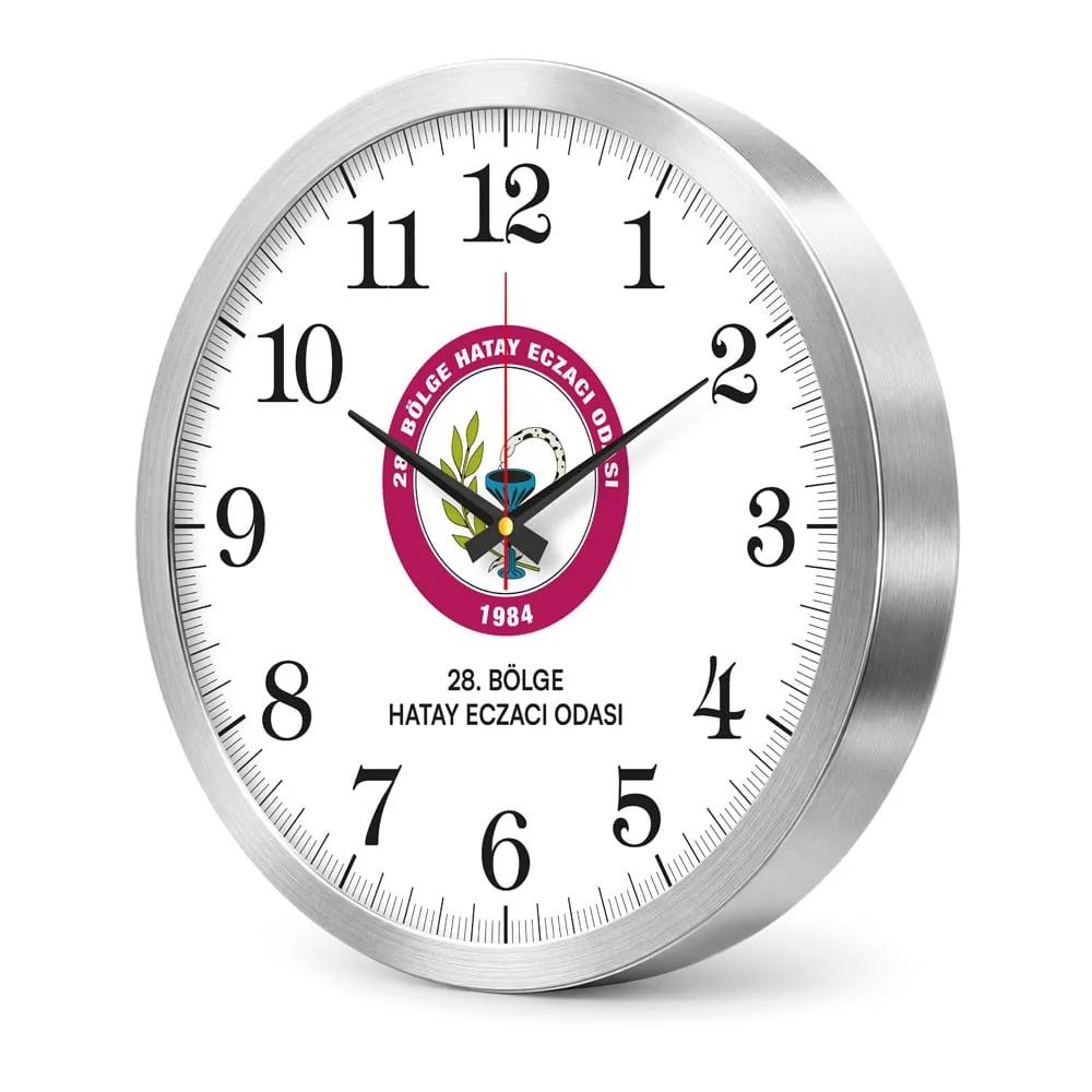 Wall clock with aluminium frame ADS-5115