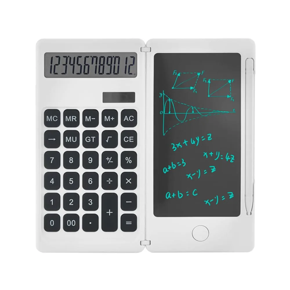 12-digit calculator with LCD writing board LCD-3964