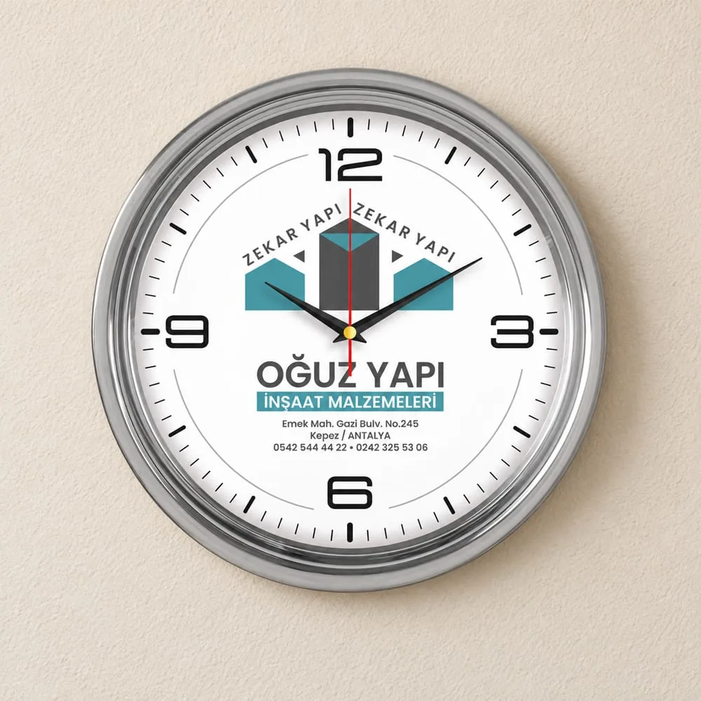 Wall clock with metal frame MDS-5015
