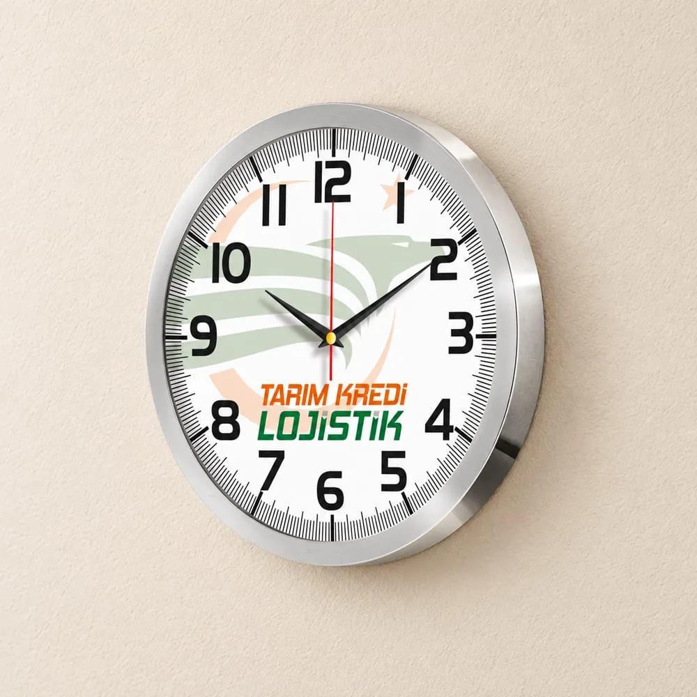 Wall clock with metal frame MDS-5030