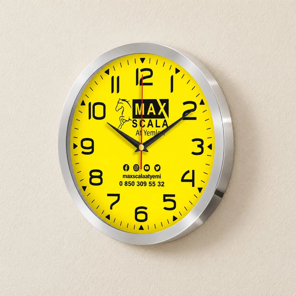 ساعة حائط بإطار معدني MDS-5035