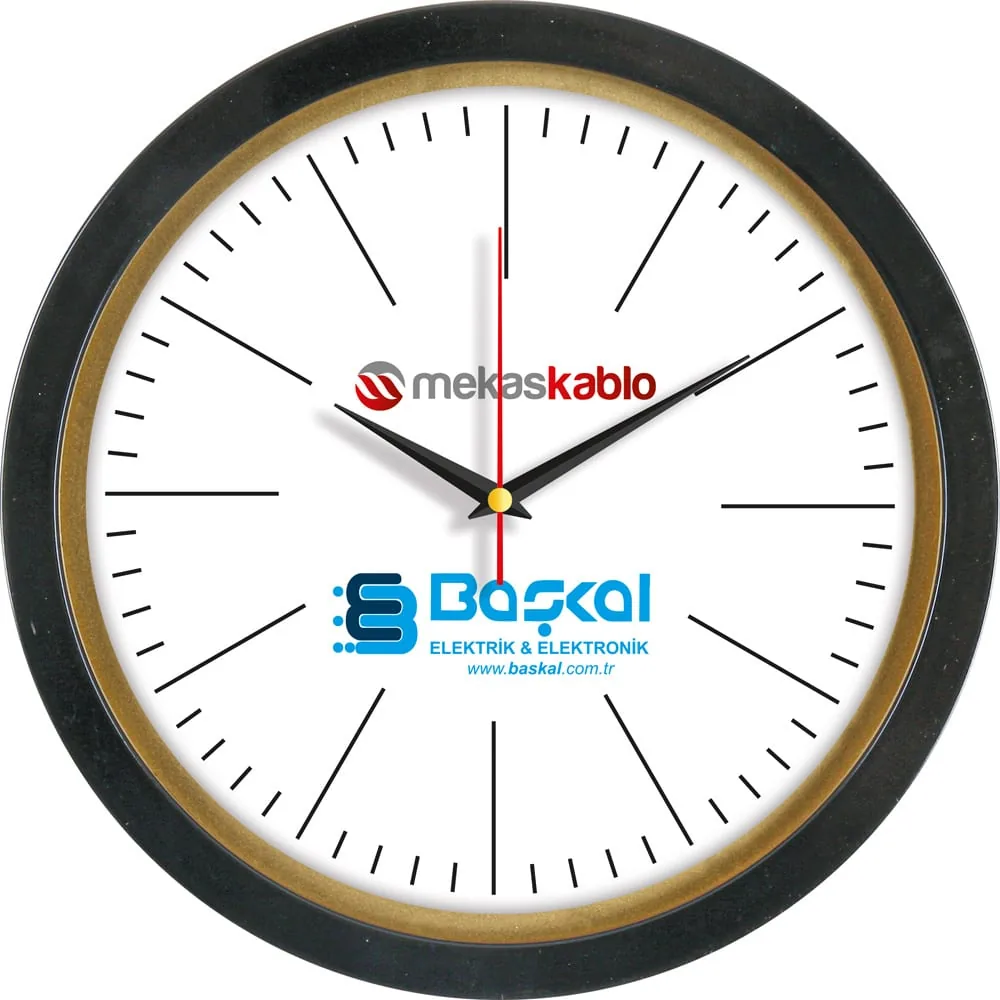 ساعة حائط بإطار بلاستيك PDS-5345