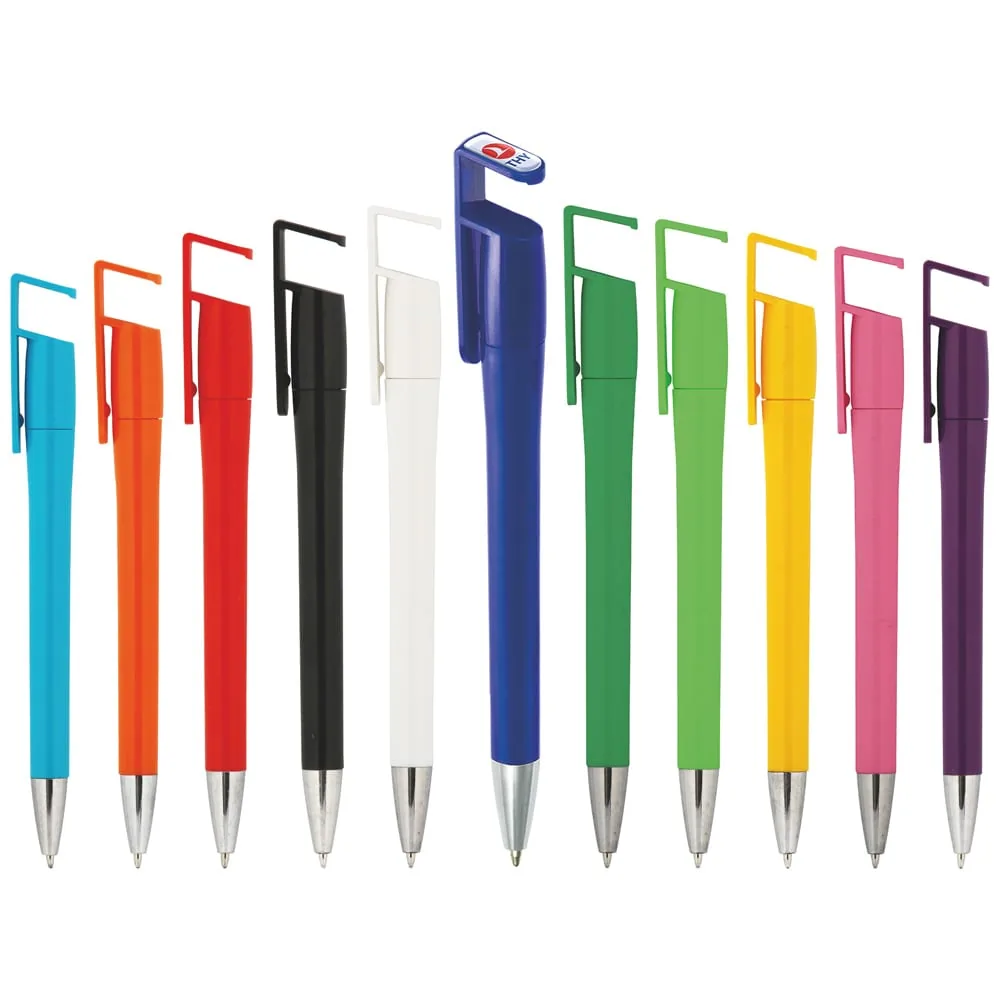قلم بلاستيك بحامل هاتف PLK-1120