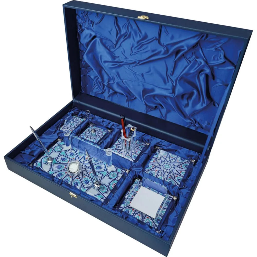 Set de bureau en cristal SMN-7035