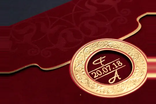 بطاقة زفاف فاخرة Alyans 2002 – صورة 2