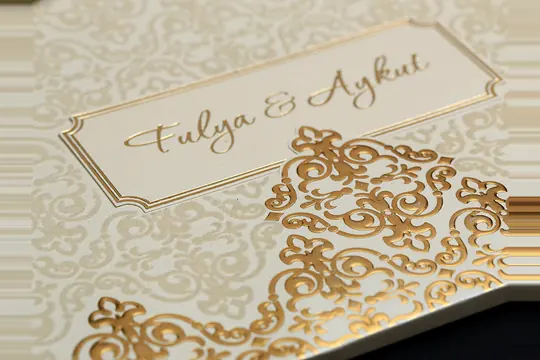 بطاقة زفاف فاخرة Alyans 2006-Pleksi – صورة 7