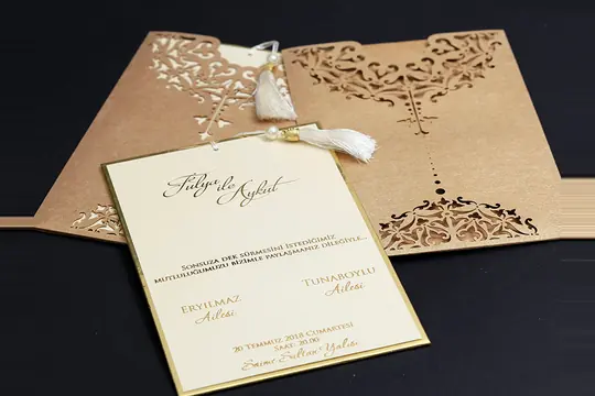 بطاقة زفاف فاخرة Alyans 2013 – صورة 2