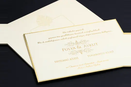 بطاقة زفاف فاخرة Alyans 2019 – صورة 2