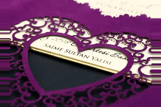 بطاقة زفاف فاخرة Alyans 2028 – صورة 5