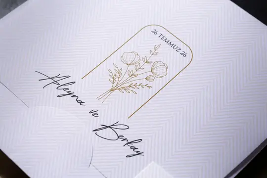 بطاقة خطوبة وزفاف Fenomen 7094 – صورة 2