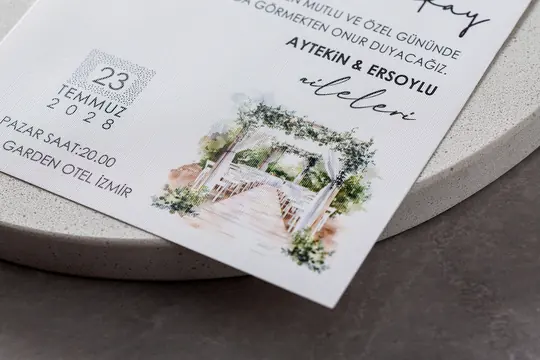 İklim 10714 nişan ve düğün davetiyesi modeli – görsel 3