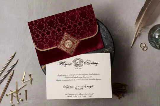 بطاقة زفاف Wedding 8310 – صورة 2