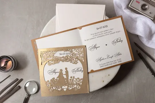 بطاقة زفاف Wedding 8325 – صورة 2