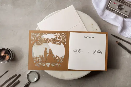 بطاقة زفاف Wedding 8325 – صورة 3
