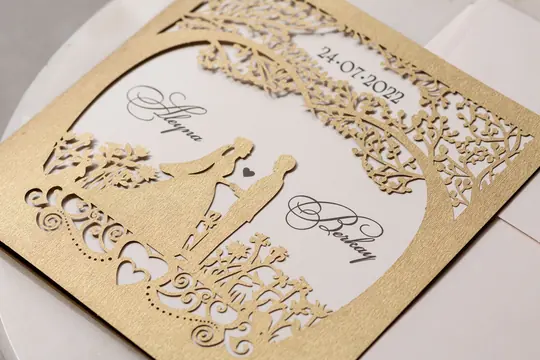 بطاقة زفاف Wedding 8325 – صورة 4