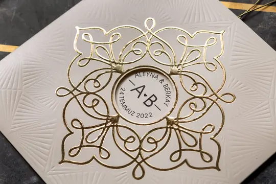 بطاقة زفاف Wedding 8326 – صورة 3