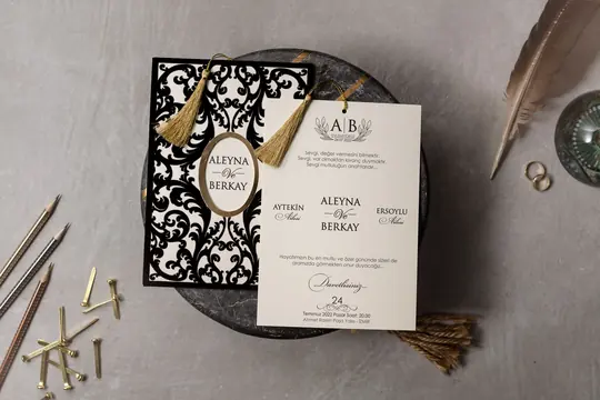 بطاقة زفاف Wedding 8345 – صورة 2