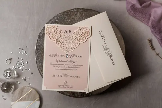 بطاقة زفاف Wedding 8377 – صورة 2
