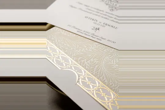 بطاقة زفاف Wedding 8378 – صورة 3