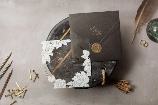 بطاقة زفاف Wedding 8379 – صورة 2