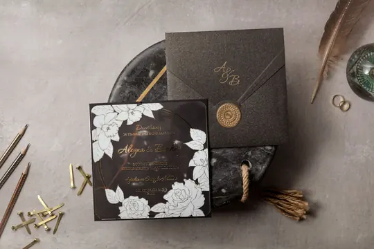 بطاقة زفاف Wedding 8379 – صورة 3