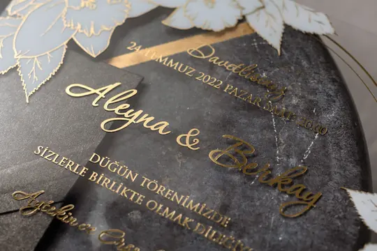 بطاقة زفاف Wedding 8379 – صورة 4
