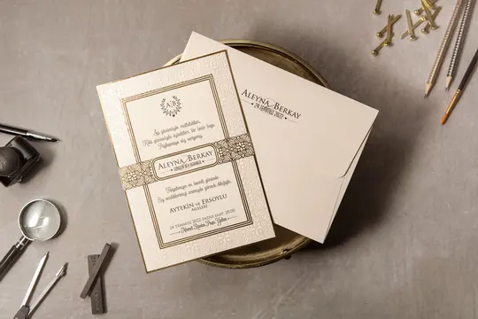 بطاقة زفاف Wedding 8380 – صورة 1