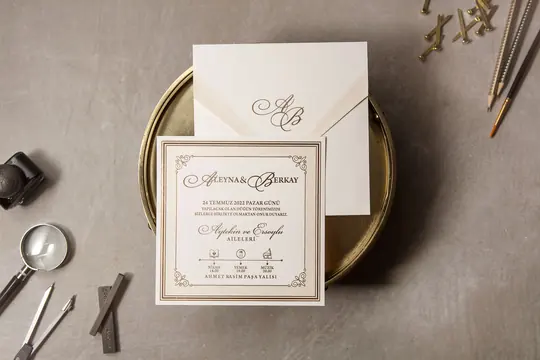 بطاقة زفاف Wedding 8382 – صورة 1