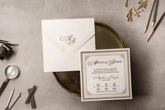 بطاقة زفاف Wedding 8382 – صورة 2