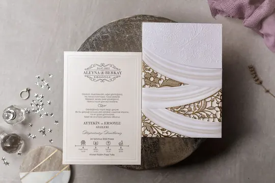 بطاقة زفاف Wedding 8383 – صورة 2