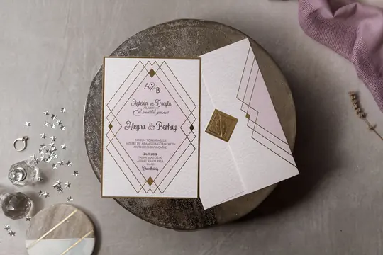بطاقة زفاف Wedding 8384 – صورة 1