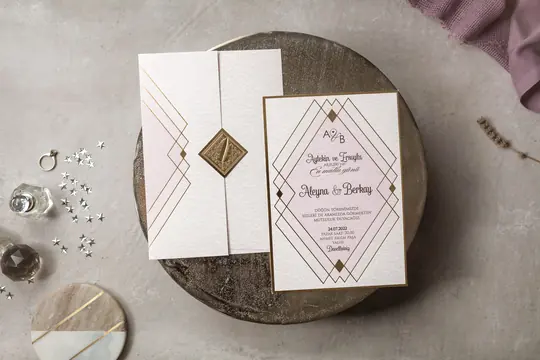 بطاقة زفاف Wedding 8384 – صورة 2