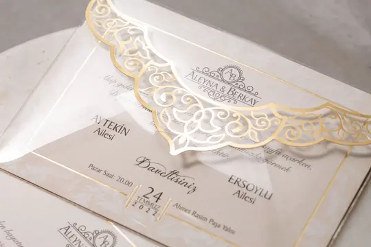 بطاقة زفاف Wedding 8385 – صورة 4