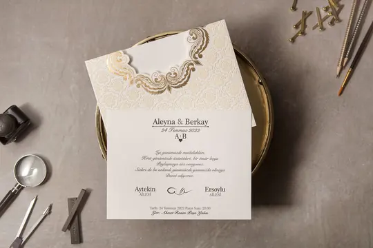 بطاقة زفاف Wedding 8386 – صورة 2