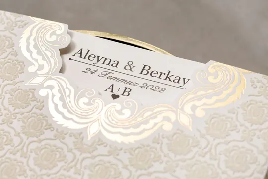 بطاقة زفاف Wedding 8386 – صورة 3