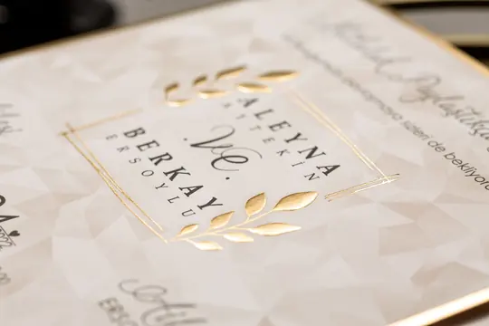 بطاقة زفاف Wedding 8391 – صورة 4