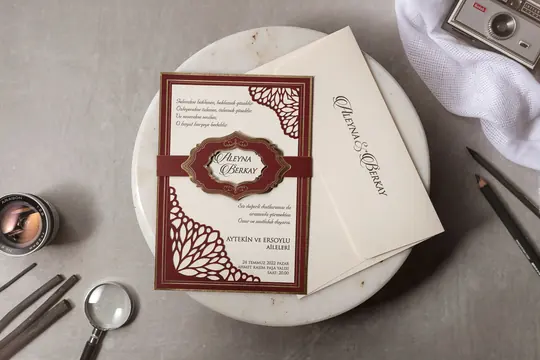 بطاقة زفاف Wedding 8392 – صورة 1