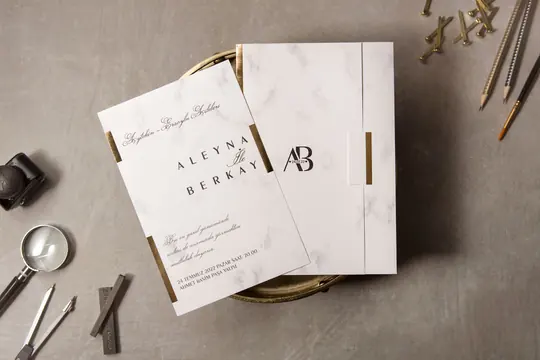 بطاقة زفاف Wedding 8395 – صورة 2