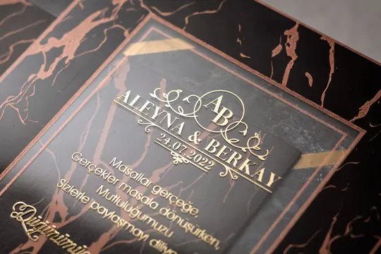 بطاقة زفاف Wedding 8397 – صورة 5