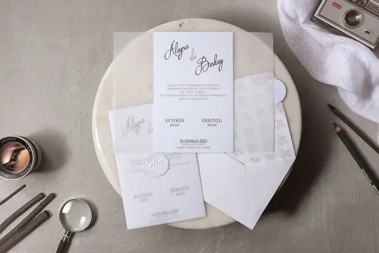 بطاقة زفاف Wedding 8398 – صورة 4