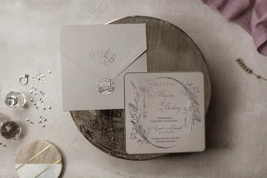 بطاقة زفاف Wedding 8399 – صورة 1