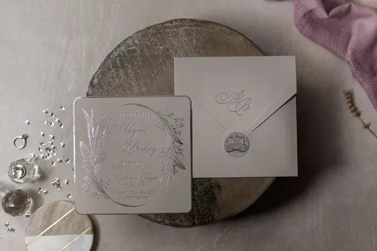بطاقة زفاف Wedding 8399 – صورة 2