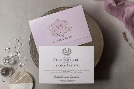بطاقة زفاف Wedding 8410 – صورة 2