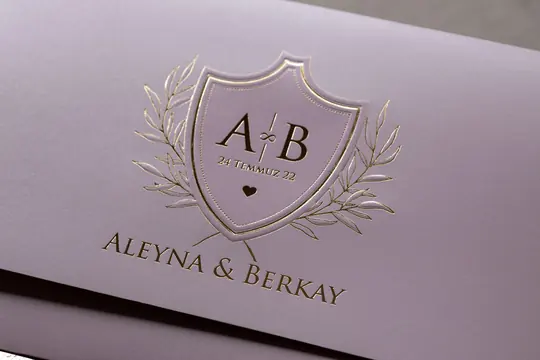 بطاقة زفاف Wedding 8410 – صورة 4